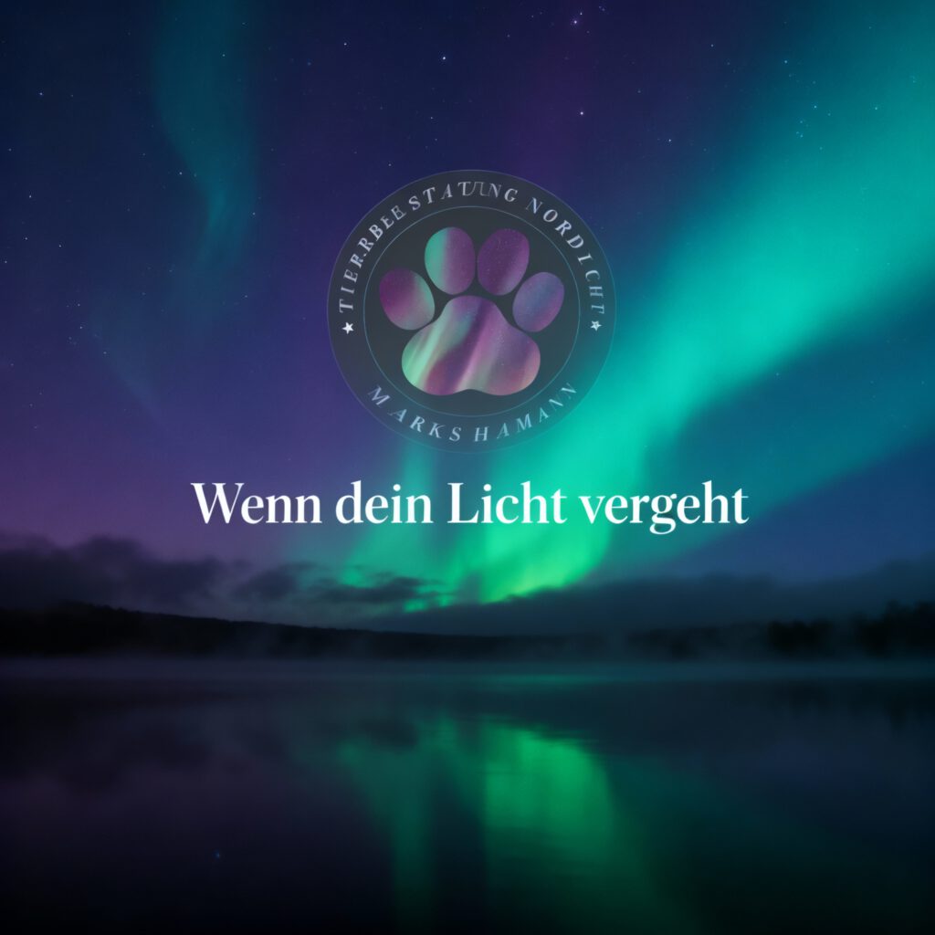 Cover Wenn dein Licht vergeht – Northern Dogs Music | Tierbestattung Nordlicht | Abschied in Würde | Northern Dogs - Erziehung und Meer - Mobiles Hundetraining Großraum Rendsburg